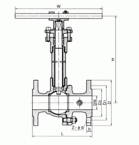 DQ641F氣動低溫法蘭球閥(圖1)