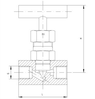 內(nèi)螺紋針型閥(圖1)